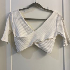 Wrap crop top
